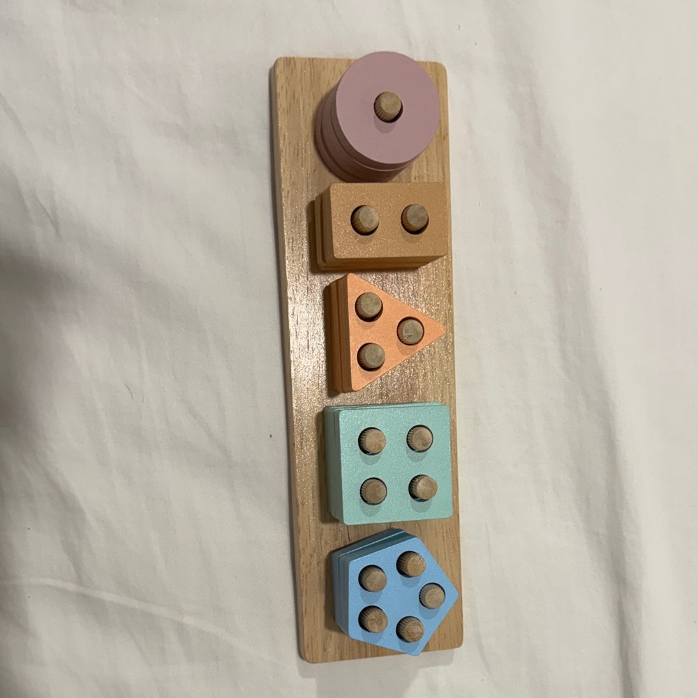 Colorful Wooden Shape Sorting Toy